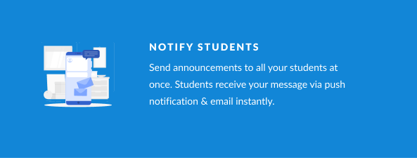 Notify students