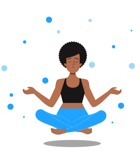 Yoga business illustration